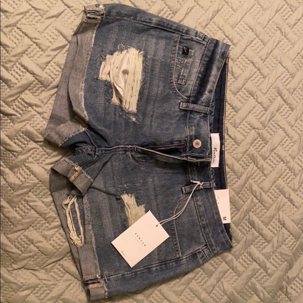 Distressed Jean shorts - women’s medium KanCan